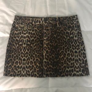 Leopard Mini Skirt